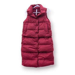 Lululemon Transformable Parka Vest Size 4 Red EUC
